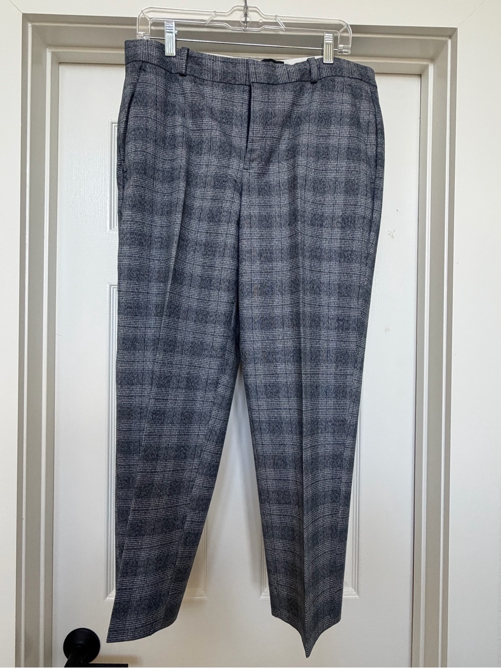 Banana Republic Blue Plaid Dress Pants